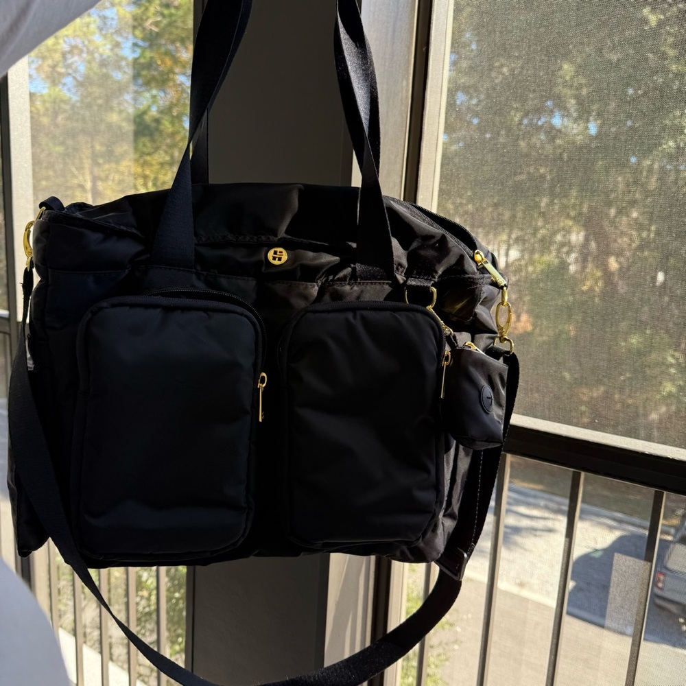 Huggies Evening Carry All Tote Diaper Bag -Black